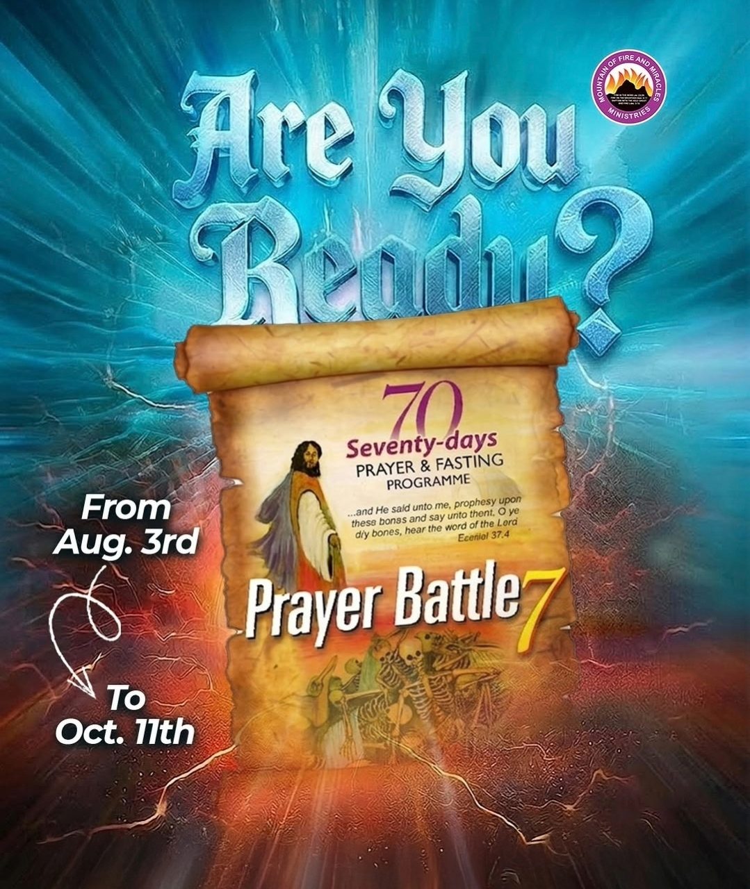 MFM 70-Day Prayer and Fasting 2026 — Prayer Battle 7, August 3 to October 11, 2026