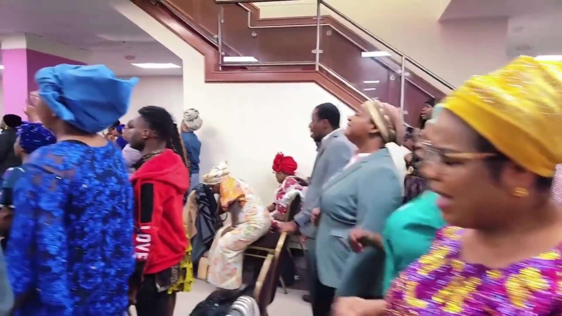 Congregation worshipping together at an MFM Mega Region 2 service
